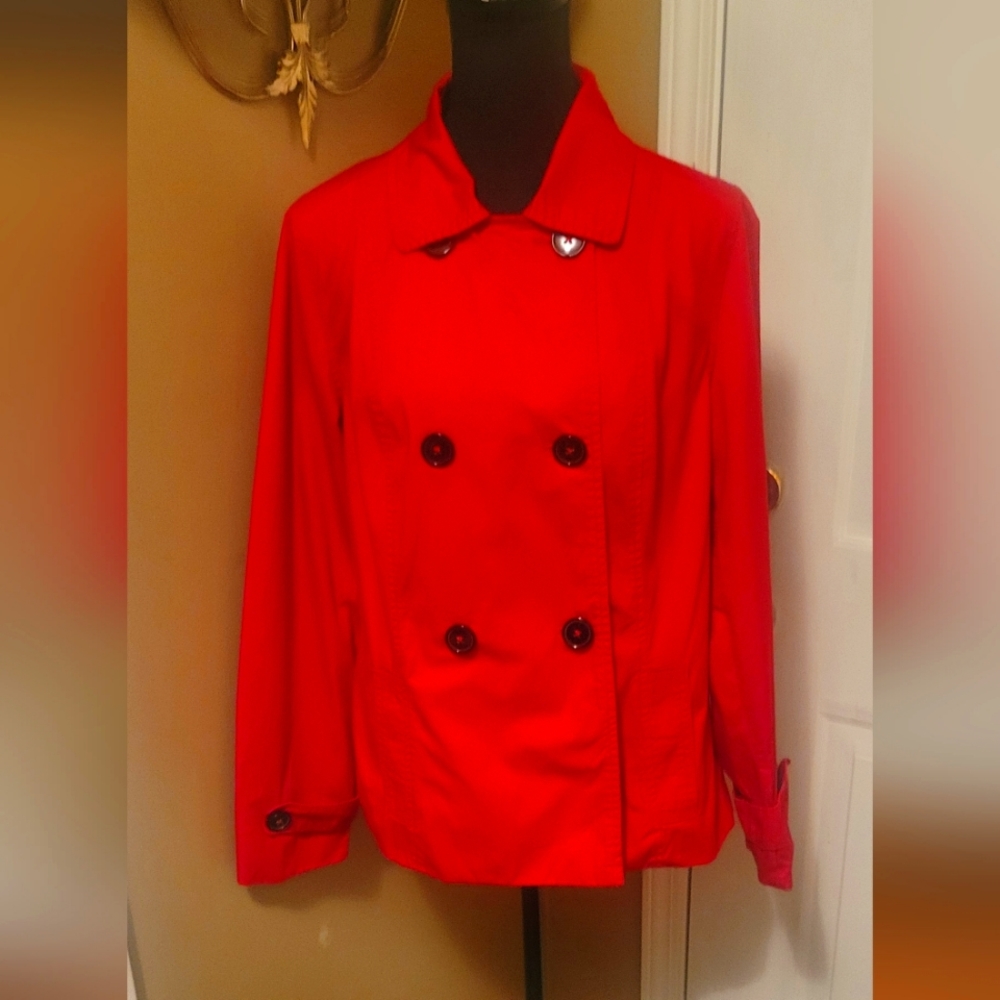 Women's Red Merona Pea Coat